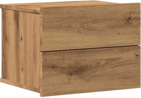 vidaXL Κομοδίνο Επιτοίχιο Αρτισιανή Δρυς 40x32x30 εκ
