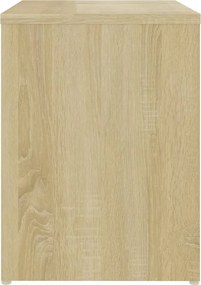 vidaXL Κομοδίνο Sonoma Δρυς 40 x 30 x 40 εκ. από Επεξ. Ξύλο