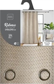 Κουρτίνα Flanela Douceur d'intérieur - 140x240cm - Μπεζ