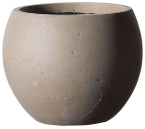 Κασπώ Πήλινο Στρογγυλό Rocky C-5740-8 55x55x39cm Beige Supergreens Πηλός