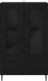 vidaXL Highboard Μαύρη Οξυά 69,5 x 31 x 115 εκ. Επεξεργασμένο ξύλο