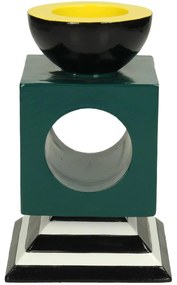 Κηροπήγιο ArteLibre Πετρόλ Polyresin 9.2x9.2x14.5cm-05153185