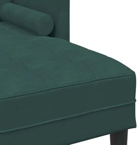 vidaXL Σετ Καναπέ με μαξιλάρι Σκούρο Πράσινο Πολυεστέρας