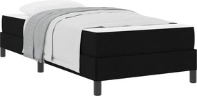 vidaXL Κρεβάτι με ελατήρια Μαύρο 100 x 200 cm ύφασμα