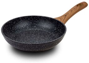 Τηγάνι Αντικολλητικό Nature 10-144-100 20cm Black-Brown Nava 20cm Aluminium