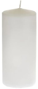 Κερί Κύλινδρος 8x18εκ. Λευκό iliadis 16512