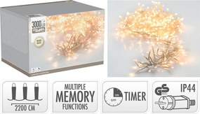 ΣΥΡΜΆΤΙΝΑ &amp; PVC ΛΑΜΠΆΚΙΑ LED CLUSTER LIGHT 3000LED WW