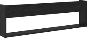 vidaXL Ράφι Περιοδικών με ράφι 2 pcs Μαύρη Οξυά 100 x 12 x 30 εκ