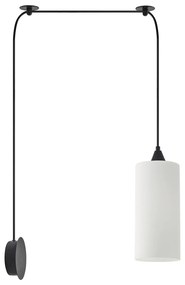 Φωτιστικό Οροφής SE21-BL-4-BL1W-GL3 ADEPT TUBE Black Matt Wall Lamp White Glass+ - 77-8999