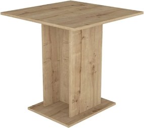 Σετ τραπεζαρία 5τμχ Allos - Nova Megapap χρώμα sapphire oak - λευκό 75x75x77εκ.