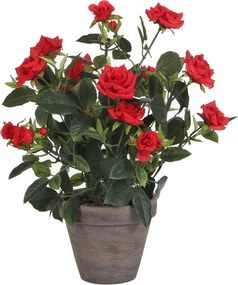 Τεχνητό Λουλούδι Σε Γλάστρα 33εκ. Edelman Rosebush Red 948333