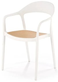 Dine 530 Καρεκλα Μπεζ / Λευκό