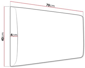 Επενδυμένο Πάνελ τοίχου 70x40-Menta