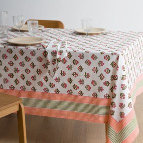 Τραπεζομάντηλο με τύπωμα, από πλυμένο βαμβάκι, VANDI