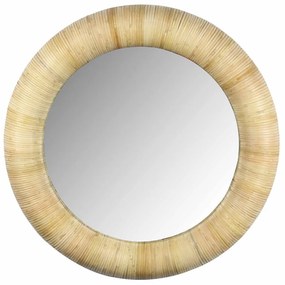 Καθρέπτης Ribbons 11-0645 79x6x79cm Natural Rattan