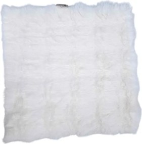 Μαξιλάρι καρέκλας γούνινο - 40x40cm - 571537 - White