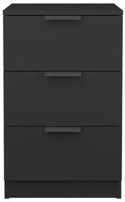 vidaXL Κομοδίνο Μαύρο 40 x 36 x 65 εκ.