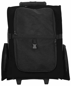 vidaXL Καρότσι Κατοικίδιων 3 σε 1 Μαύρο Ύφασμα Oxford 48x32x57 εκ.