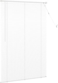 vidaXL Βενετσιάνικη Σκίαση Λευκός 150 x 100 cm 25 mm PVC