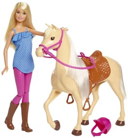 Κούκλα Barbie &amp; Άλογο FXH13 Multi Mattel
