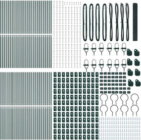 vidaXL Στύλος Περιφράξεων Πράσινο 100 x 1 μ (12 x 12 χιλ μesh)