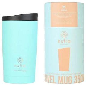 ESTIA ΘΕΡΜΟΣ TRAVEL MUG SAVE THE AEGEAN 350ml BERMUDA GREEN