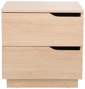 Κομοδίνο Verena I pakoworld σε φυσική απόχρωση 48x40x48εκ