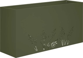 vidaXL Γλάστρα Κήπου 2 τμχ. Λαδί 100 x 30 x 49 εκ