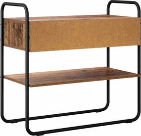 vidaXL Τραπέζι κονσόλας Παλαιωμένο ξύλο 100 x 40 x 75 cm