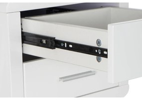 Γραφείο DKD Home Decor Λευκό Ασημί Μέταλλο Ξύλο MDF 120 x 55 x 76 cm