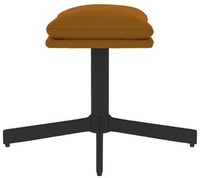 vidaXL Υποπόδιο Καφέ 60x60x36 εκ. Βελούδινο