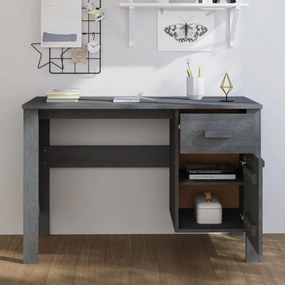 vidaXL Γραφείο HAMAR Σκ. Γκρι 113 x 50 x 75 εκ. Μασίφ Ξύλο Πεύκου
