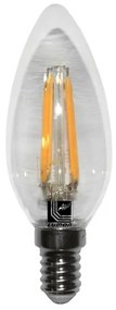 Adeleq Led Λάμπα Cog Κεράκι Διάφανο Ε14 4W 230V Θερμό 13-1401400