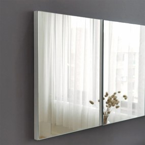 Stewehome Καθρέφτης Τοίχου με Λευκή Πλάτη 40x2.2x120 cm