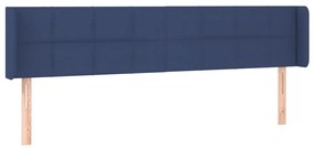vidaXL Κεφαλάρι με Πτερύγια Μπλε 183x16x78/88 εκ. Υφασμάτινο
