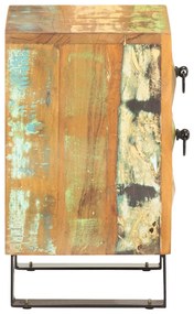 Κομοδίνο 40 x 30 x 50 εκ. από Μασίφ Ανακυκλωμένο Ξύλο - Πολύχρωμο