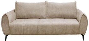 Τριθέσιος Καναπές Velton Fylliana Κρέμ χρώμα 222x95x92εκ 222x95x92 εκ.