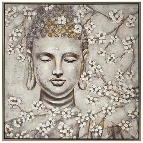 Πίνακας σε Καμβά FL33422 Fylliana με Πλαστικό Πλαίσιο σε Γκρί χρώμα 60x4x60εκ.