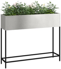 vidaXL Υψωμένος Κήπος 100x26x82 εκ Μη Σιδερένιο Ατσάλι