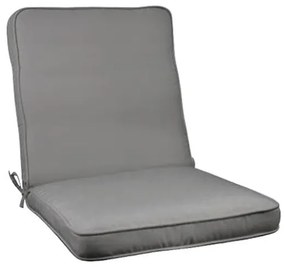 Μαξιλάρι Καρέκλας Chios Grey HM11239.10P 100(45+55)X45X5εκ. Πολυέστερ