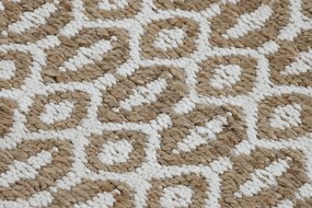 Χαλί Home ESPRIT Λευκό Καφέ Boho 75 x 175 cm