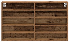 vidaXL Βιτρίνα Παλιού Ξύλου 100x15x58 εκ Επεξεργασμένο Ξύλο