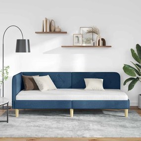 vidaXL Κρεβάτι Γωνίας Μπλε 80 x 200 cm ύφασμα