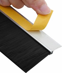 vidaXL Αυτοκόλλητες σφραγίδες πόρτας 6 pcs Ασημί 100 cm