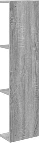 vidaXL Ράφι Τοίχου 2 pcs Γκρι Sonoma 22 x 15 x 100 εκ