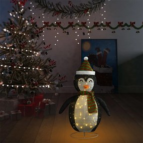 vidaXL Πιγκουίνος Χριστουγεννιάτικη Φιγούρα LED 90 εκ. Πολυτελές Ύφασμα