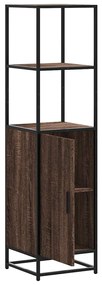 vidaXL Highboard καφέ δρυς Κατασκευασμένο ξύλο και μέταλλο