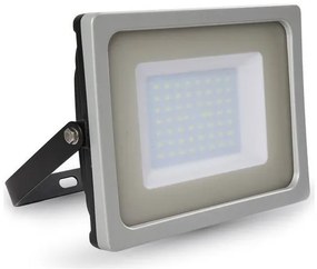 V-TAC LED Προβολέας 50W SMD Γκρί-Μαύρο Θερμό Λευκό