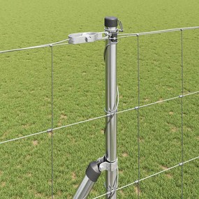 vidaXL Φράχτης Συρμάτινου Φράχτη 50 x 1,5 m Ασημί Δίχτυ