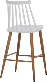 ΣΚΑΜΠΟ ΜΠΑΡ VANESSA HM9300.01 ΛΕΥΚΟ ΜΕΣΑΙΟΥ ΥΨΟΥΣ 43x45x97Υεκ.